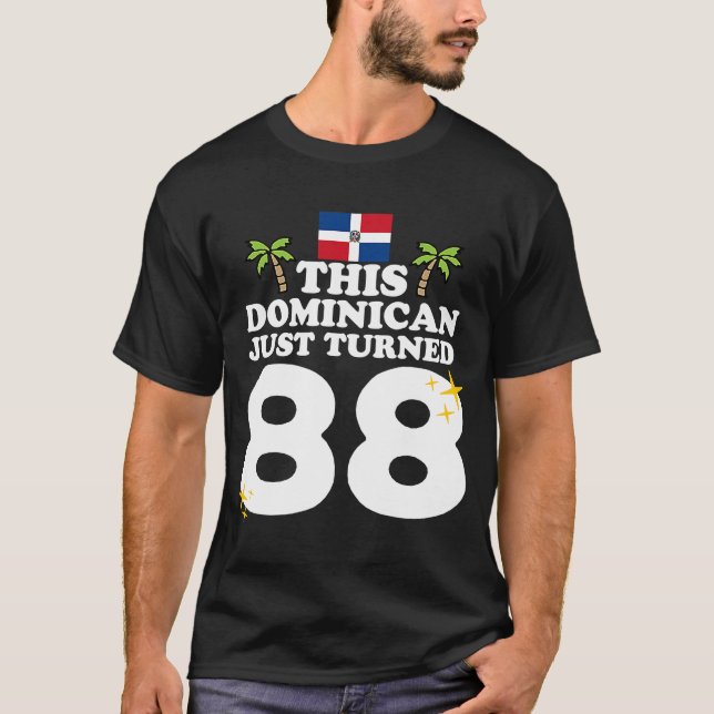 Camiseta Dominicano de 88 años de edad (Anverso)