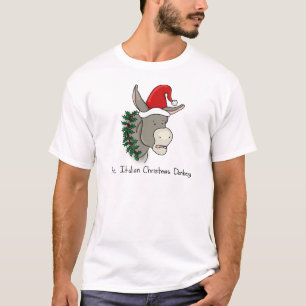 Camiseta Dominick el burro italiano del navidad