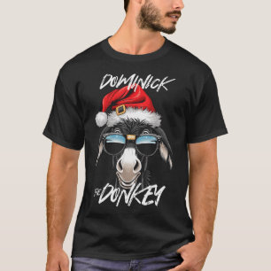 Camiseta Dominick El burro Navidades graciosos Cristo itali