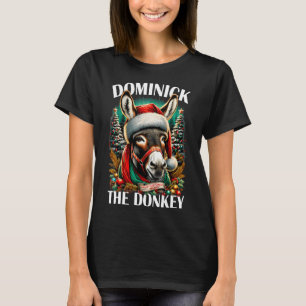 Camiseta Dominick El burro Navidades graciosos Cristo itali