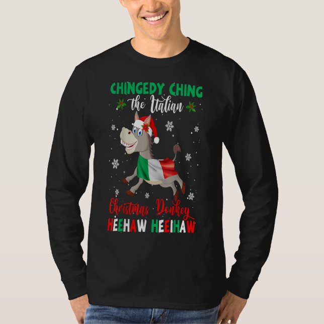 Camiseta Dominick The Christmas Donkey|Italian Donkey (Anverso)