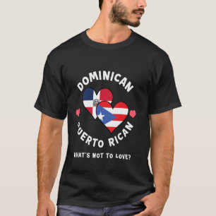 Camiseta Dominico Puertorriqueño Qué No Amar Corazón Fl