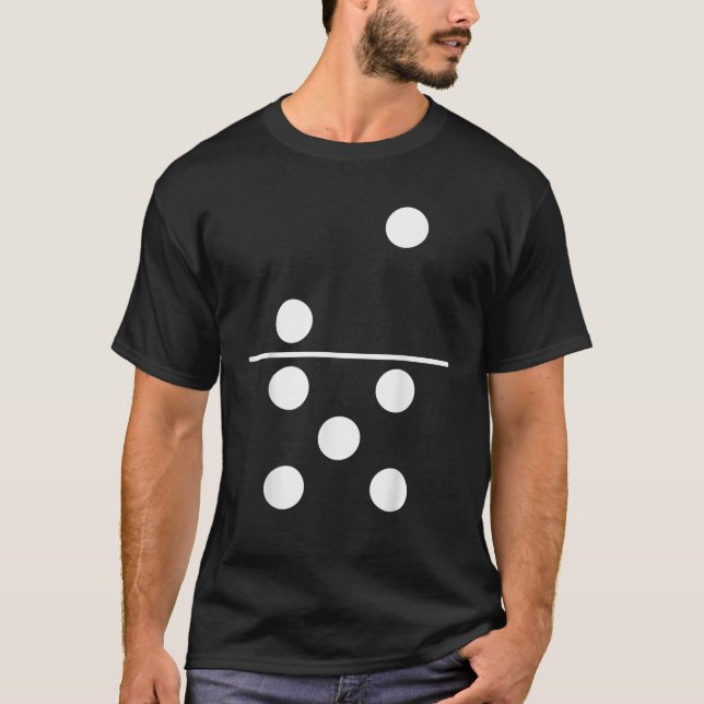 Camiseta Dominios de dominó 2 5 Salón de grupos fáciles par (Anverso)