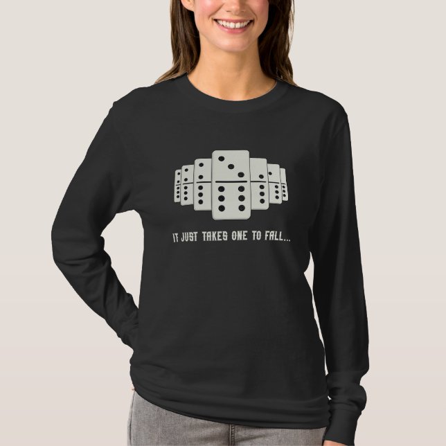 Camiseta Domino Effect Falling Domino Tiles Retro Board Gam (Anverso)