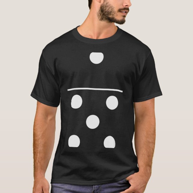 Camiseta Domino Game 5 1 Funny Halloween Group Costume Shir (Anverso)