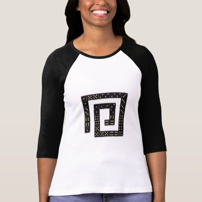 Camiseta Domino Spiral Raglan T-Shirt (Anverso)