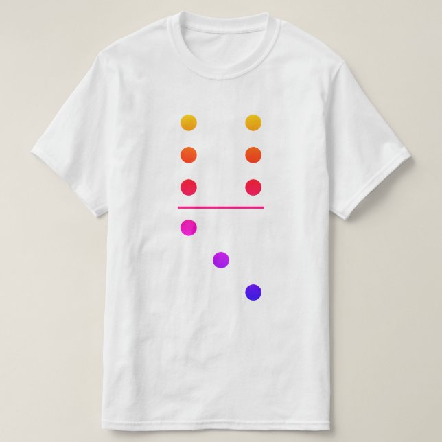 Camiseta Dominoes 6-3 Group Costume (Diseño del anverso)