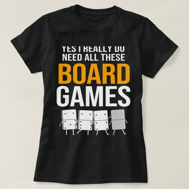 Camiseta Dominoes divertidos para hombres (Diseño del anverso)