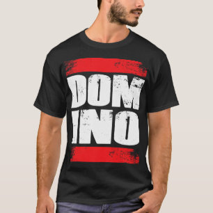 Camiseta Dominoes Domino Tiles Juego de tablero con efecto