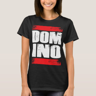 Camiseta Dominoes Domino Tiles Juego de tablero con efecto 