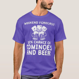 Camiseta Dominoes Funny Jugador Beer Weekend 