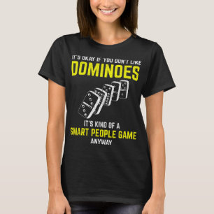 Camiseta Dominojugador Smart People Sport Funny Table Gam