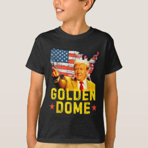 Camiseta Domo Dorado Trump Gran Mapa Americano Patriótico 4