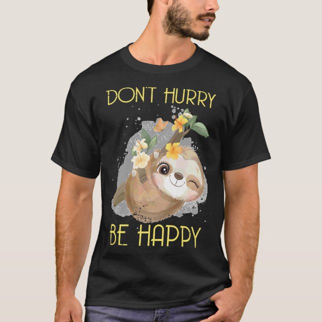 Camiseta Don Date Date Date Happy Sloth 111 (Anverso)
