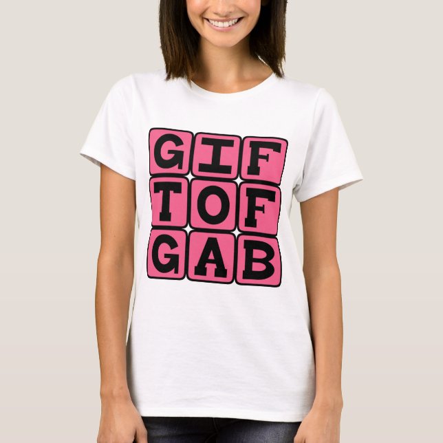 Camiseta Don de palabra, expresión aliterativa (Anverso)