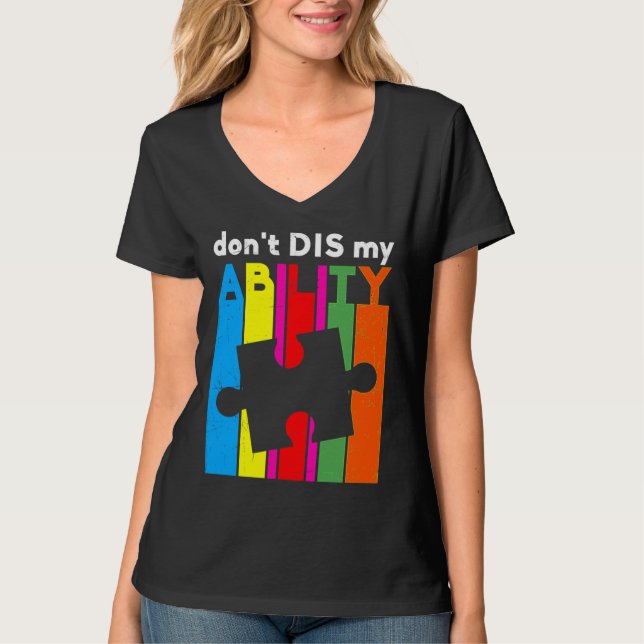 Camiseta Don Dis My Ability Autism Awareness (Anverso)
