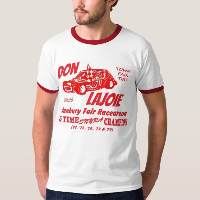Camiseta Don Lajoie Danbury Racearena justo 2-Sided R&W (Anverso)