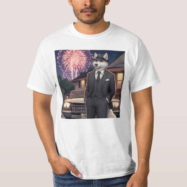 Camiseta Don Lupo Canino "4 de julio" (Anverso)