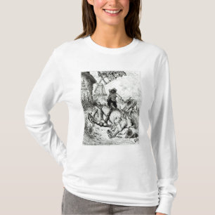 Camiseta Don Quijote y los molinoes de viento