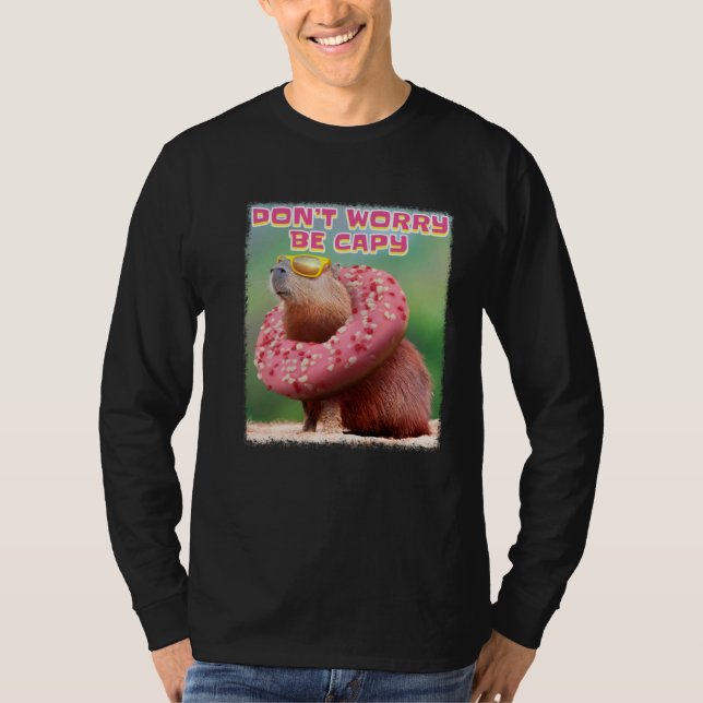 Camiseta Don t Worry Be Capy Capybara (Anverso)