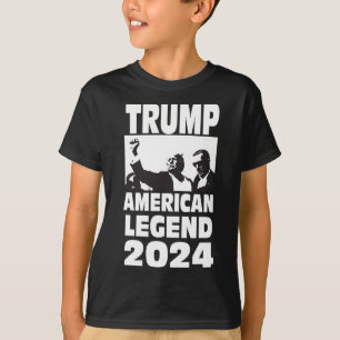 Camiseta Don Trump 2024 A Prueba De Balas Nunca Renuncie A 