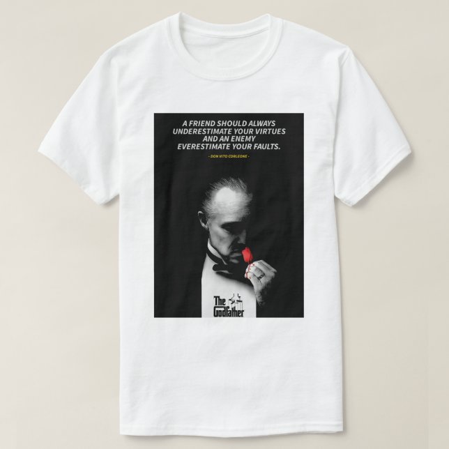 Camiseta Don Vito Corleone quotes T-Shirt (Diseño del anverso)