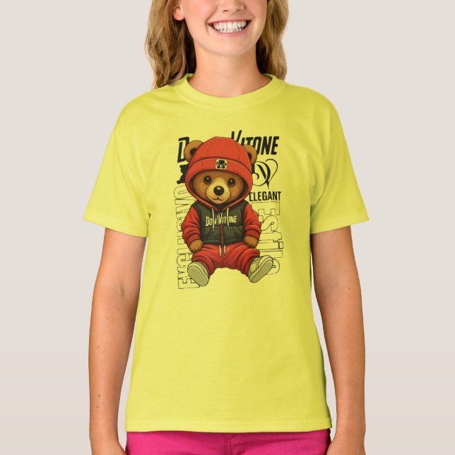 Camiseta Don Vitone – Red Teddy King Vitotone Bear – Red El (Anverso)