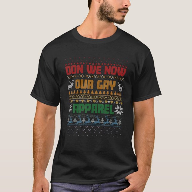 Camiseta Don We Now Our Gay Apparel Gay Christmas Funny LGB (Anverso)