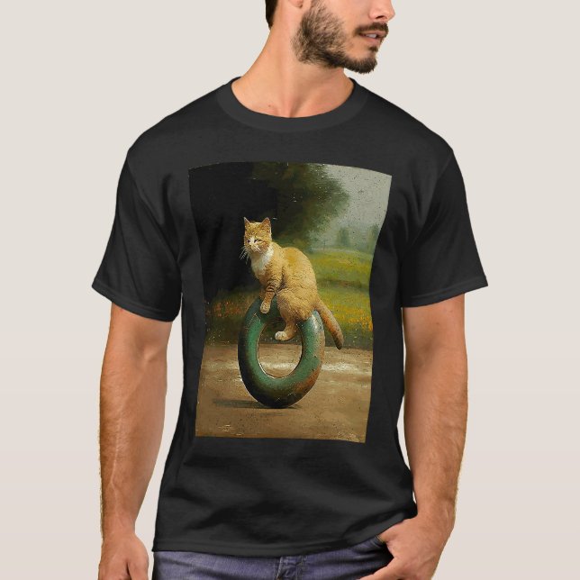 Camiseta Dona de moto de gato (Anverso)