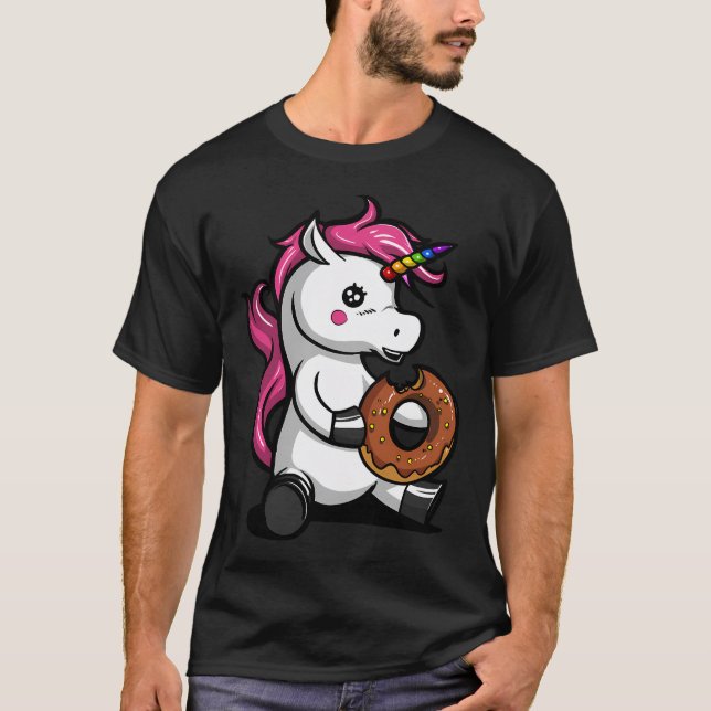 Camiseta Dona de Unicornio Mágico (Anverso)