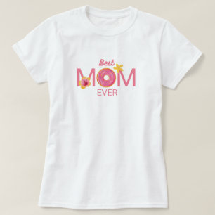 Camiseta Dona Floral Mejor Mamá del Mundo