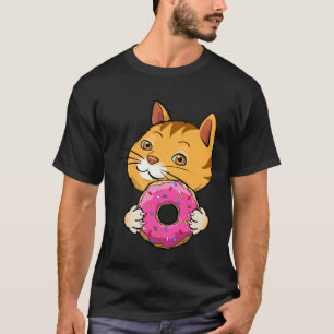 Camiseta Dona Niños Lindos Mania de Gatos Única