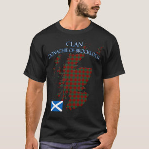 Camiseta Donachie del Clan escocés Brockloch Tartan Scotlan