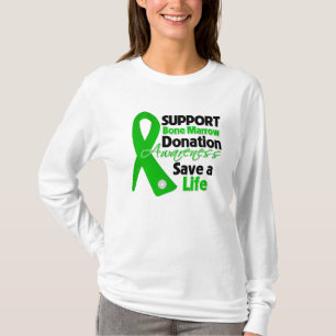 Camiseta Donación de la médula de la ayuda - ahorre una v