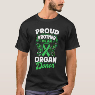 Camiseta Donación De Órganos Cinta Verde Hermano Orgulloso