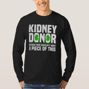 Camiseta Donación de órganos de donadores de riñón para hom