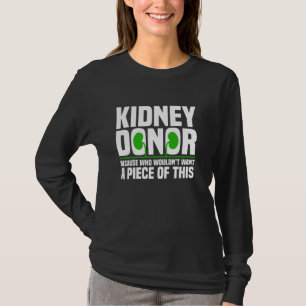 Camiseta Donación de órganos de donadores de riñón para hom