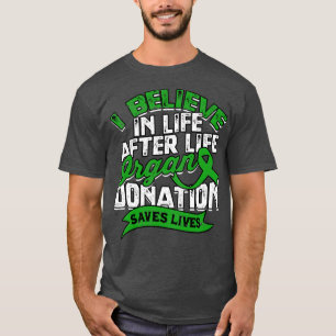Camiseta Donación de órganos de vida Cirugía Donación de ri