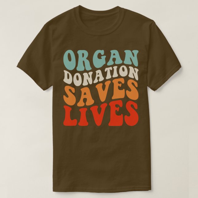 Camiseta Donación de órganos salva vidas (Diseño del anverso)