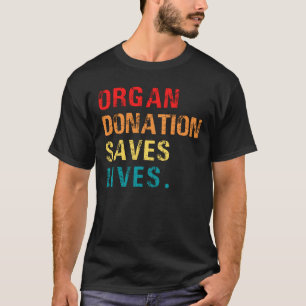 Camiseta Donación de órganos salva vidas, sobrevive trasp