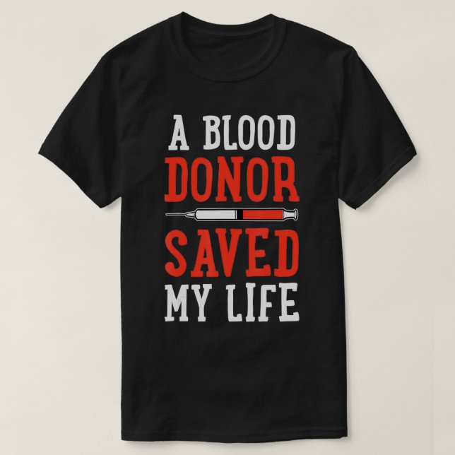 Camiseta Donación de sangre (Diseño del anverso)