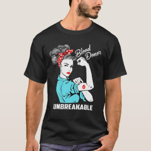 Camiseta Donación de sangre inquebrantable Conciencia sobre