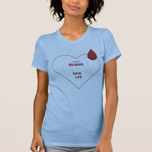 Camiseta Donación de sangre puede salvar una vida, Día de D