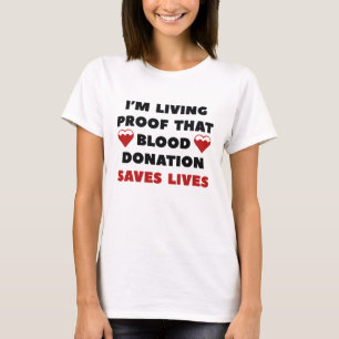 Camiseta Donación de sangre salva vidas