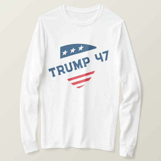 Camiseta Donal Trump 47 Distressed Sweatshirt patriot (Anverso del diseño)