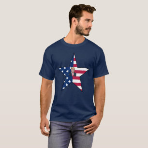 Camiseta Donald J. Trump~ Presidente~ Bandera de Estados Un