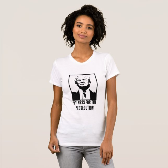 Camiseta Donald J. Trump, testigo de la acusación (Anverso completo)