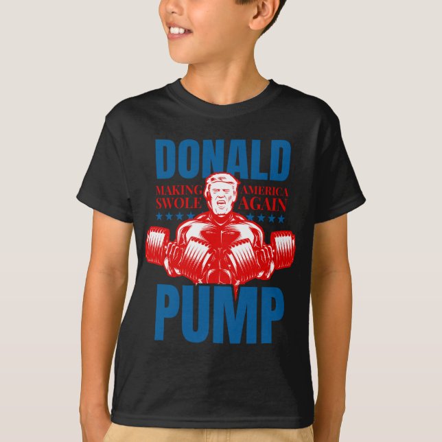 Camiseta Donald Pump se apoderó de Estados Unidos para leva (Anverso)