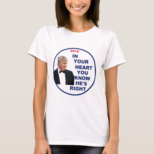 Camiseta Donald Trump 2016 (Anverso)