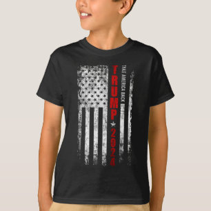 Camiseta Donald Trump 2024 recuperó la bandera estadouniden